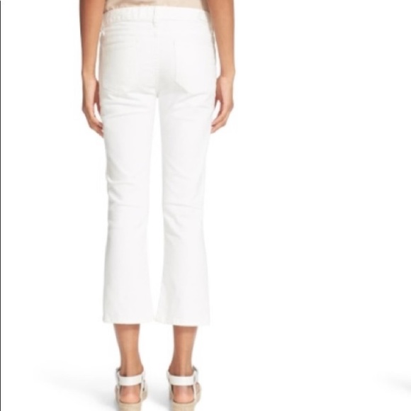 Joie | crop flare jeans in porcelain (30) like new - Picture 2 of 12